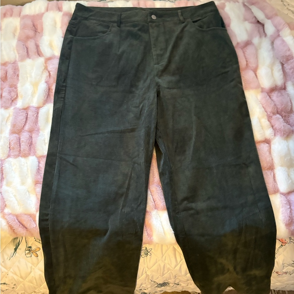 Dark Green Corduroy Pants